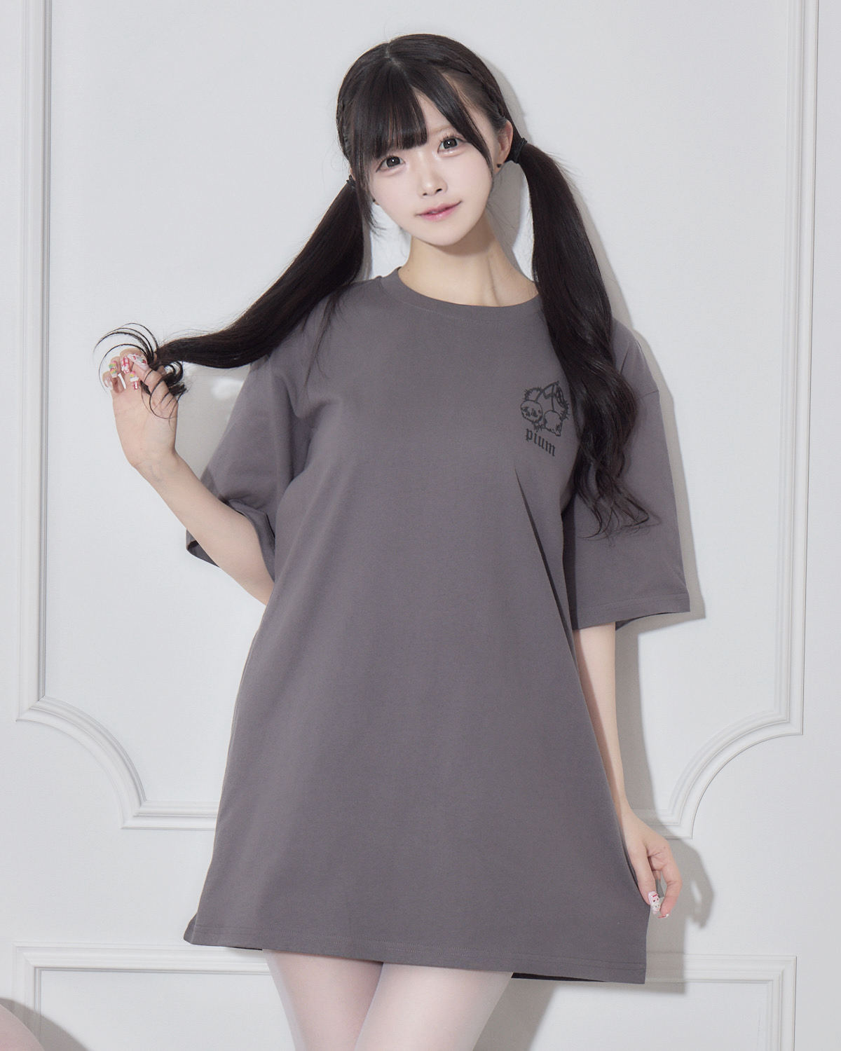 モデル身長:161cm/着用カラー:チャコール