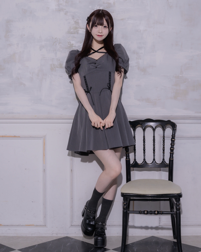 新品未使用】pium コルセットドールミニワンピースドットピンク 新品未使用】pium コルセットドールミニワンピースドットピンク