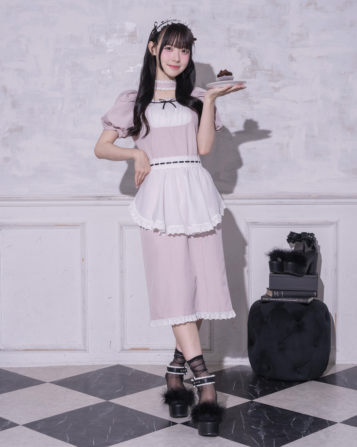 モデル身長:159cm/着用カラー:ピンク