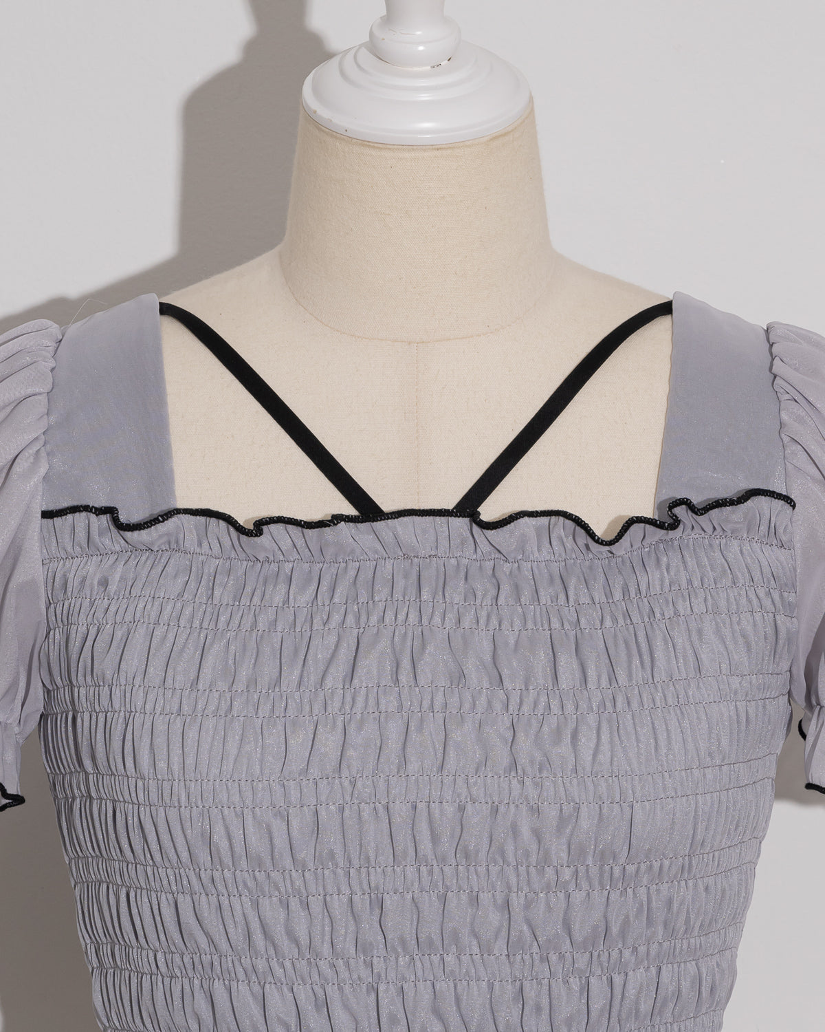 シアーラメシャーリングブラウス