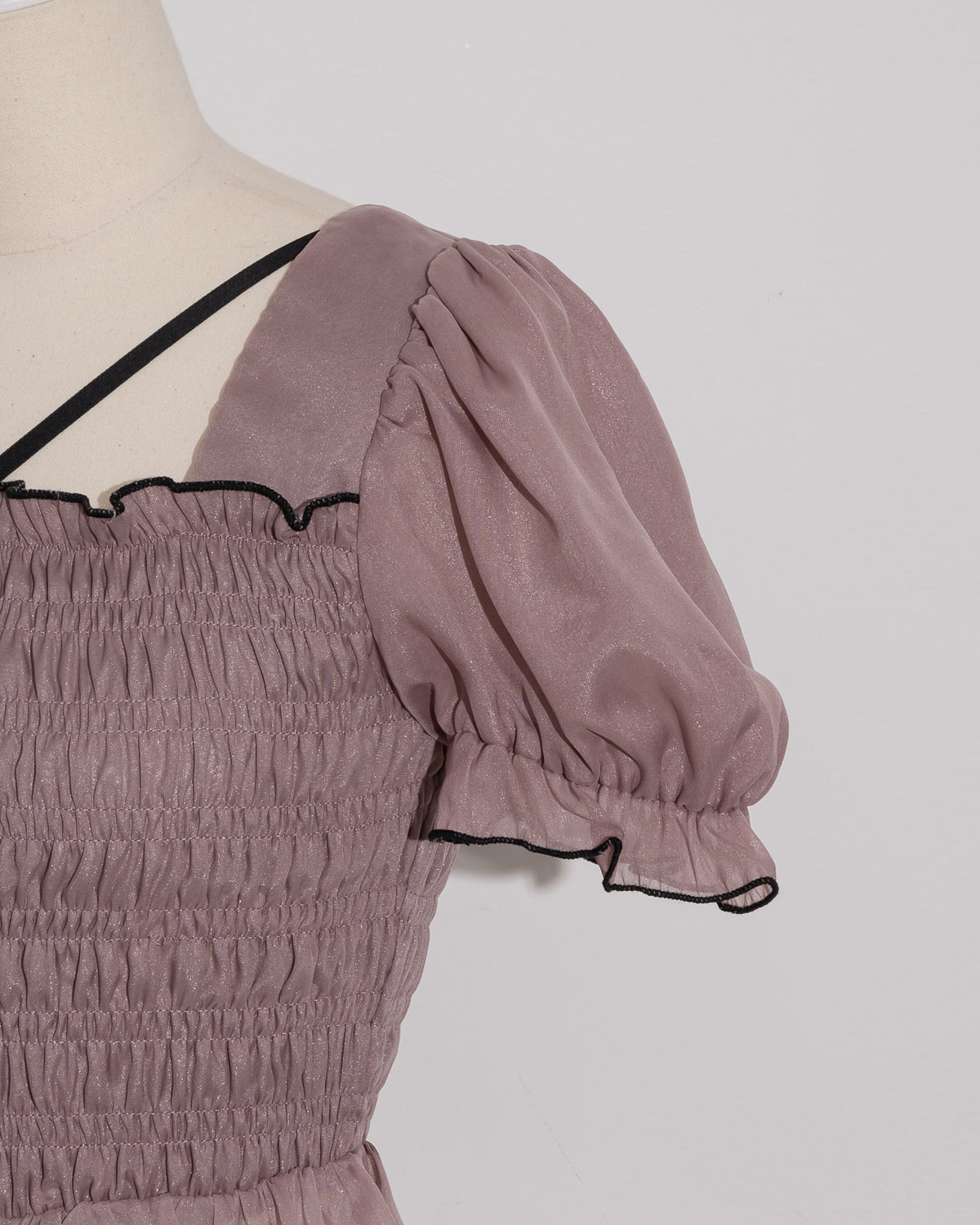 シアーラメシャーリングブラウス