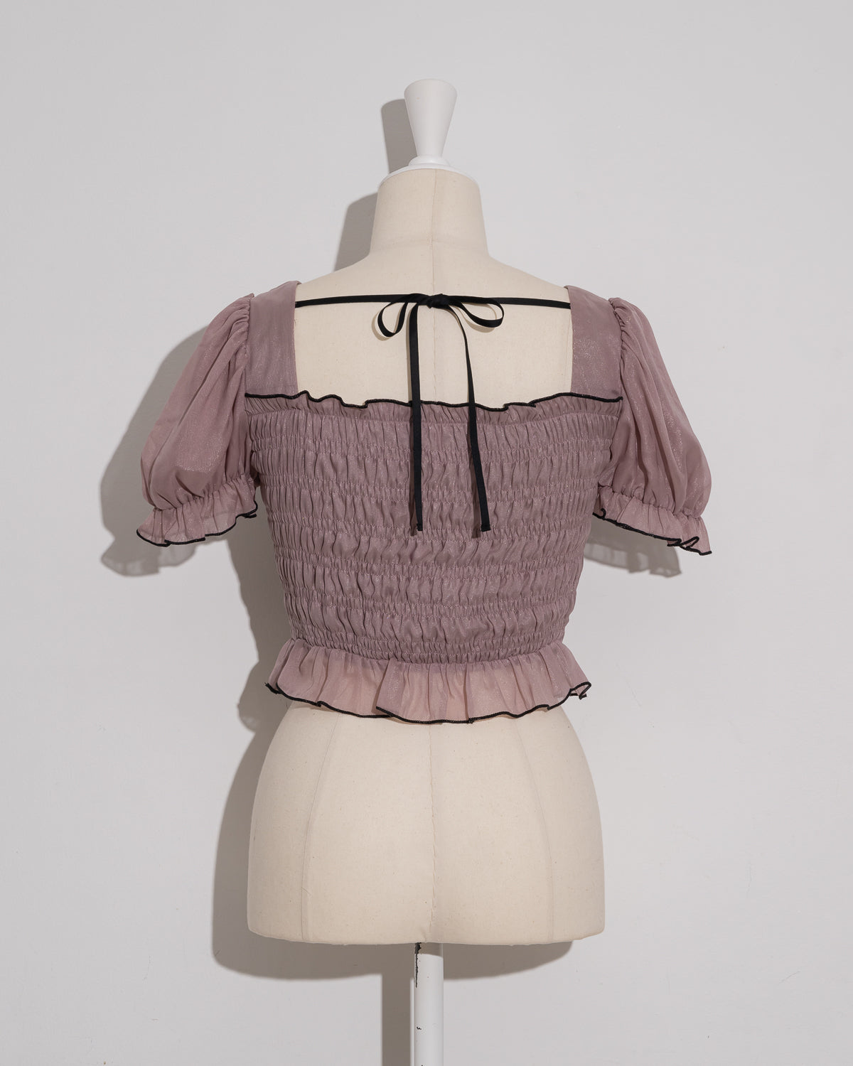 シアーラメシャーリングブラウス