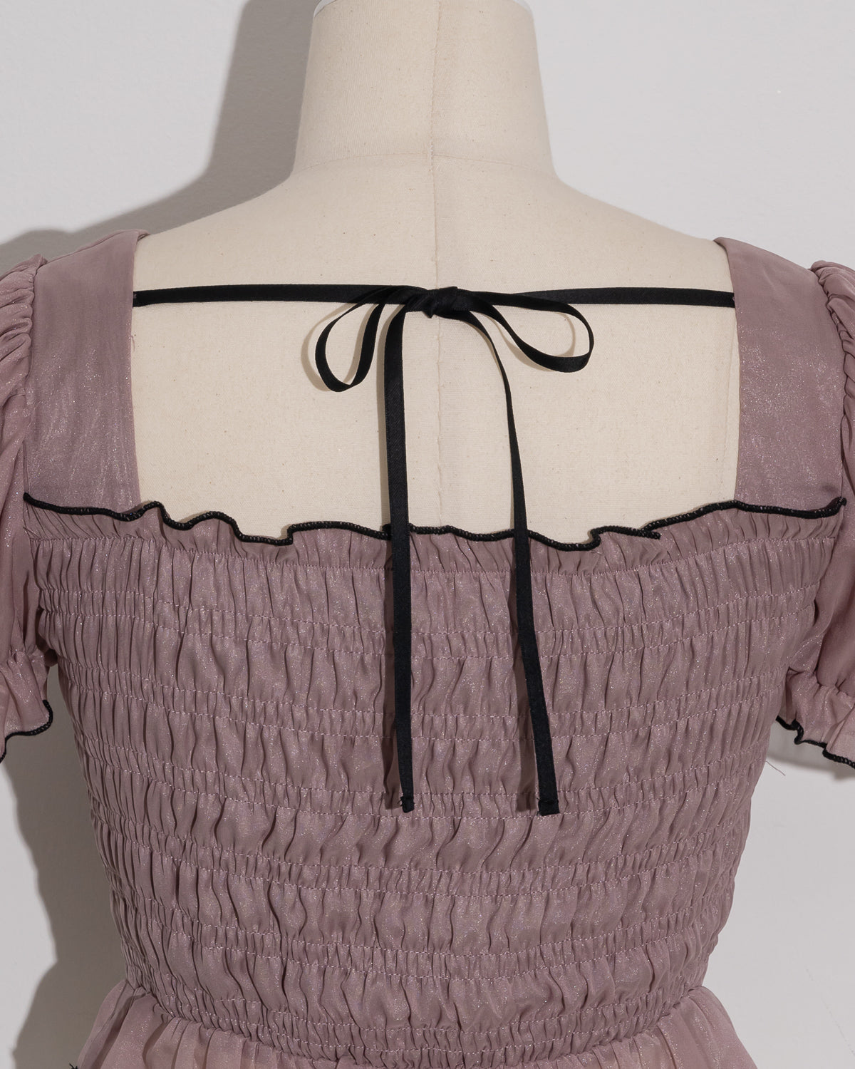 シアーラメシャーリングブラウス