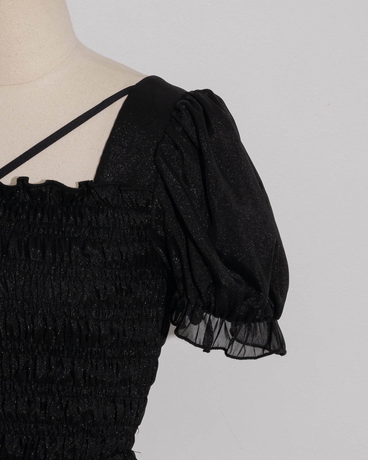 シアーラメシャーリングブラウス