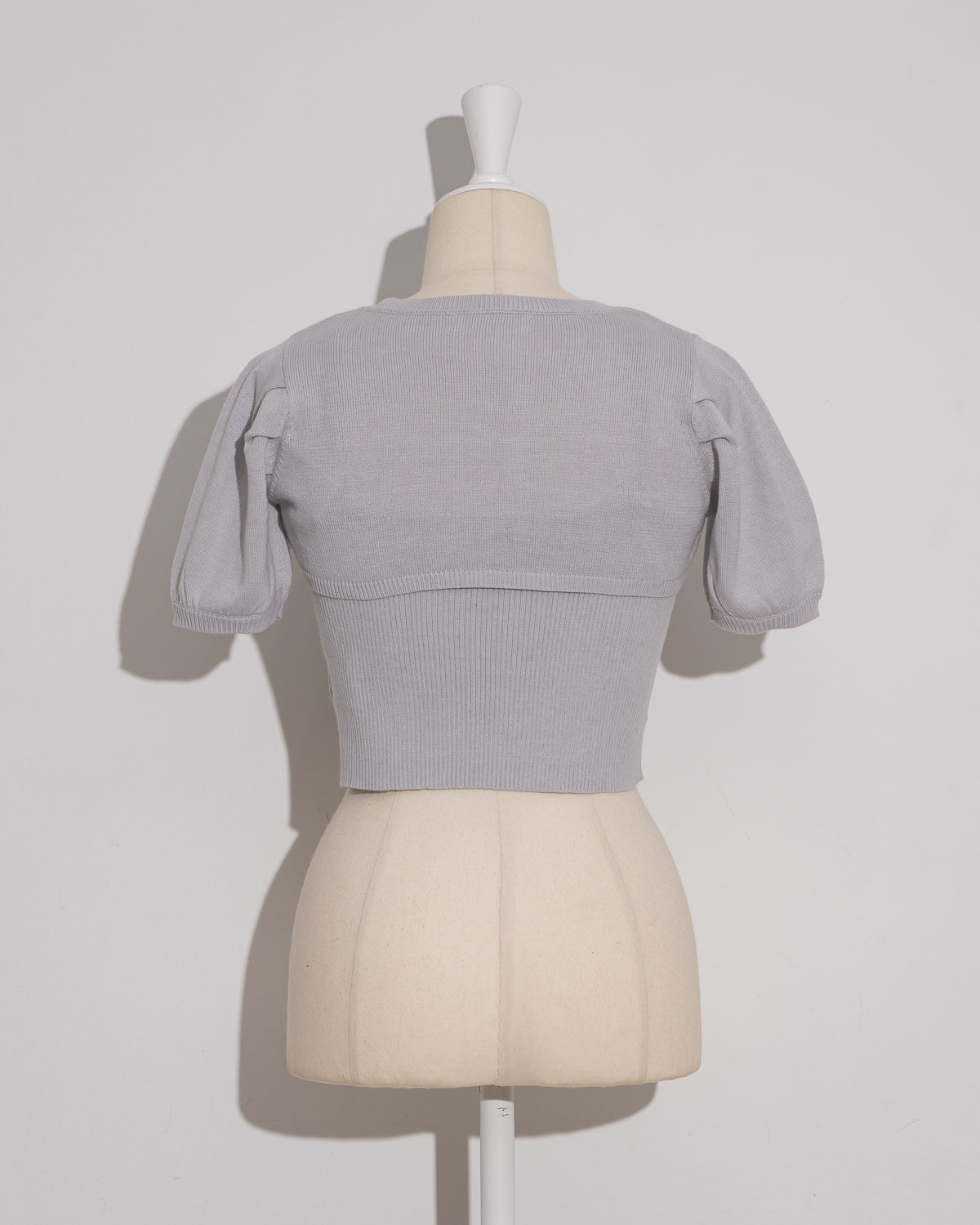 バイカラーリボンニットセット