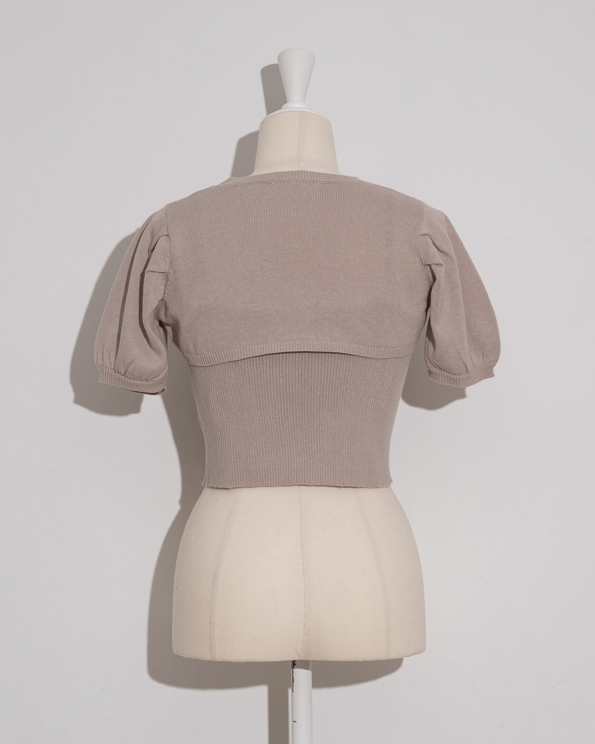 バイカラーリボンニットセット