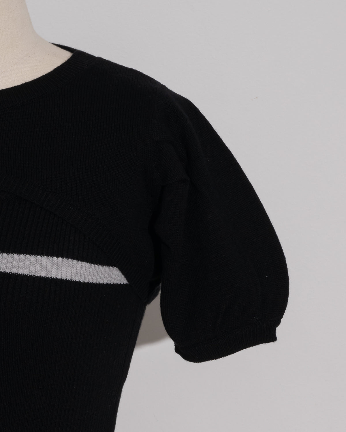 バイカラーリボンニットセット