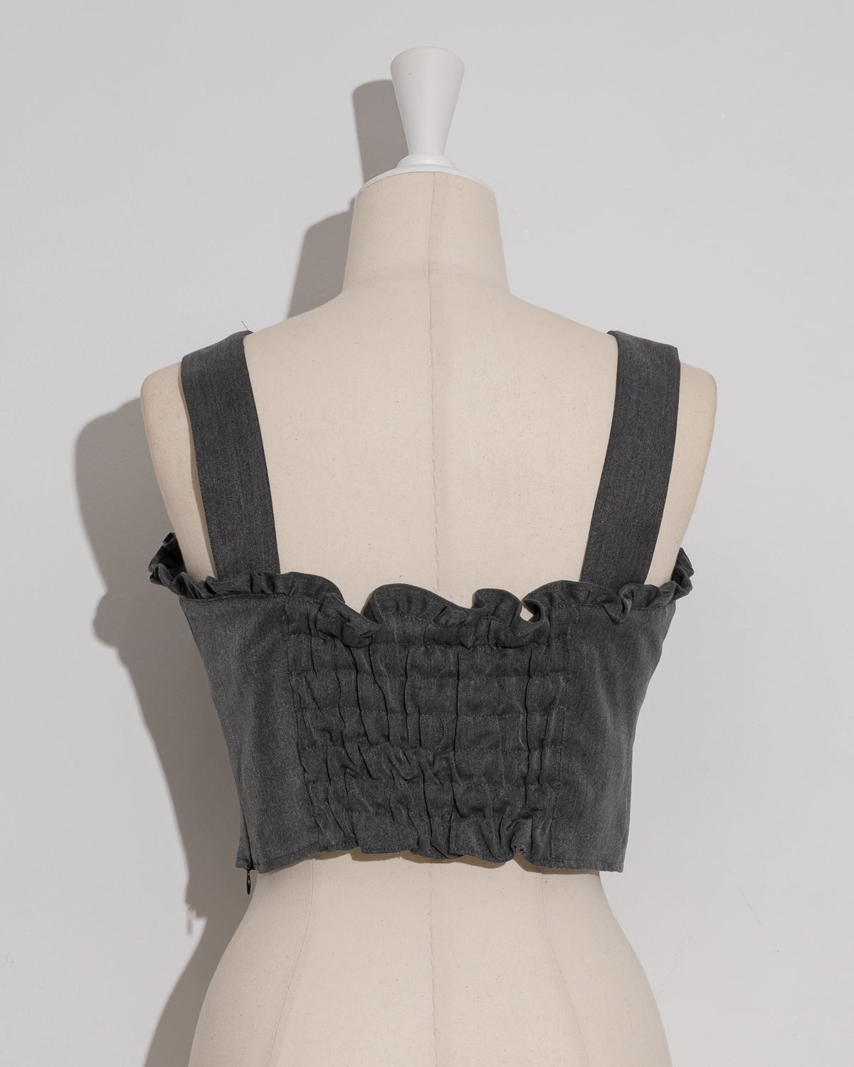 フロントホックビスチェ×プリーツスカートセット