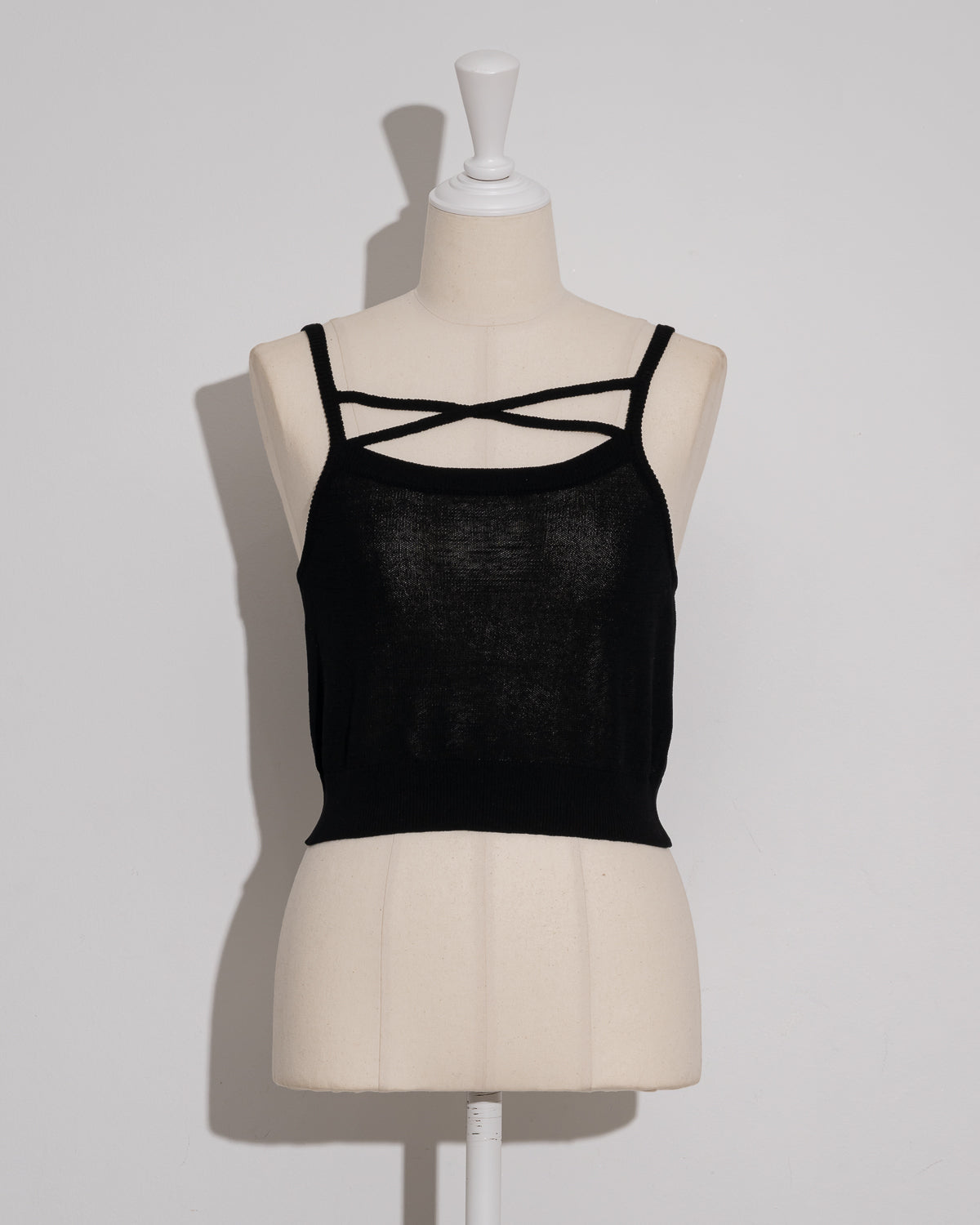 ビジューリボンシアーニットカーデセット