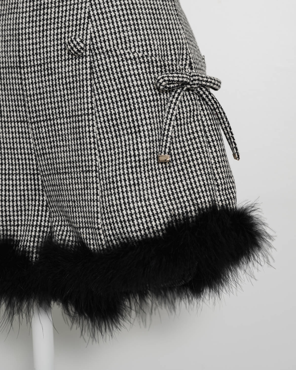 ハイウエストファーショートパンツ