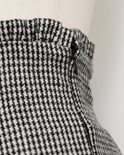 pium ハイウエストファーショートパンツ グレーチェック♡ pium ハイウエストファーショートパンツ グレーチェック♡