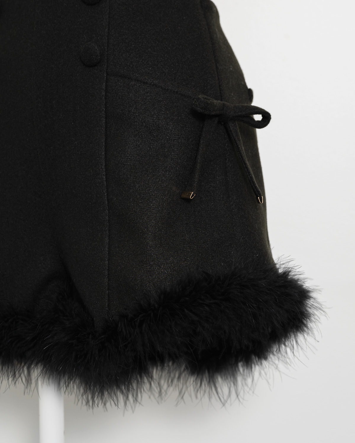 ハイウエストファーショートパンツ