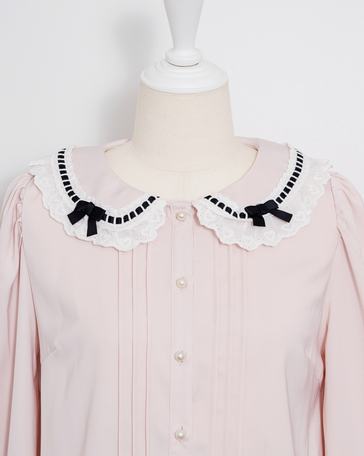 コットンレースフリルブラウス