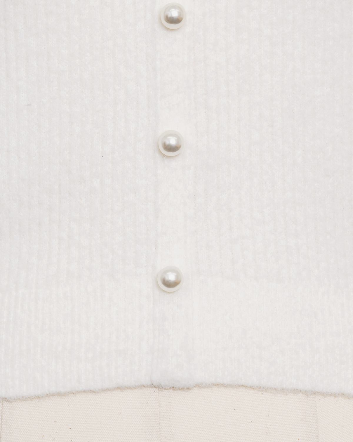 ファーカラーマシュマロニット