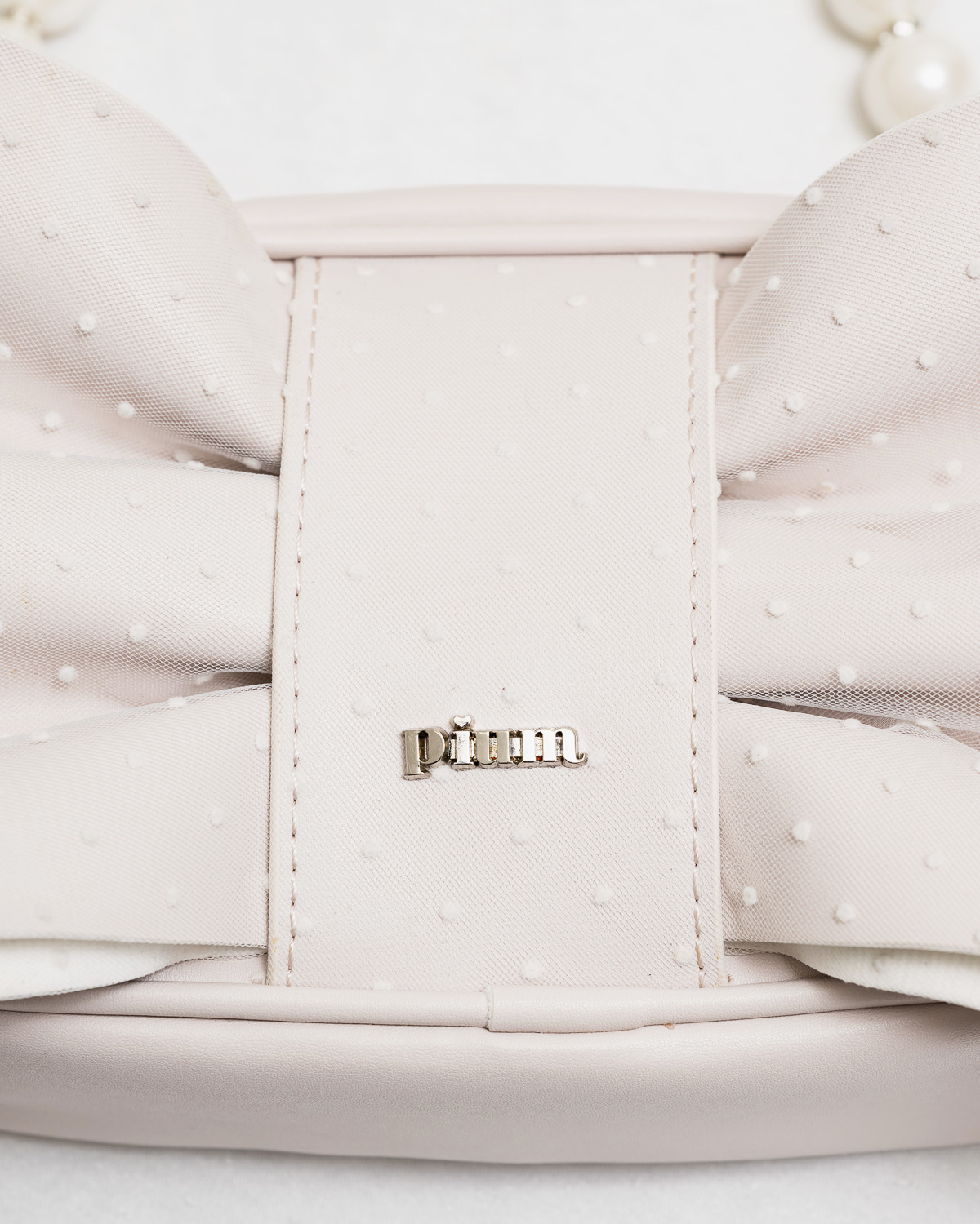 ドットチュールリボン2wayバッグ