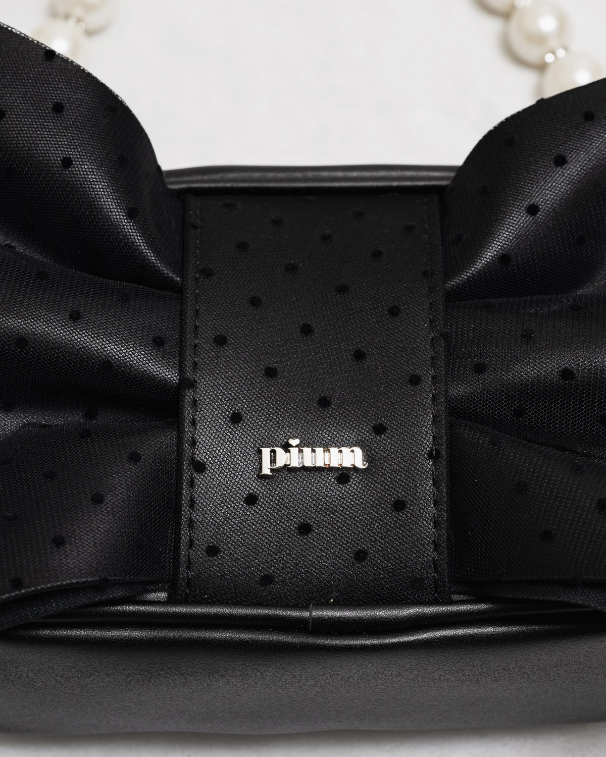 ドットチュールリボン2wayバッグ