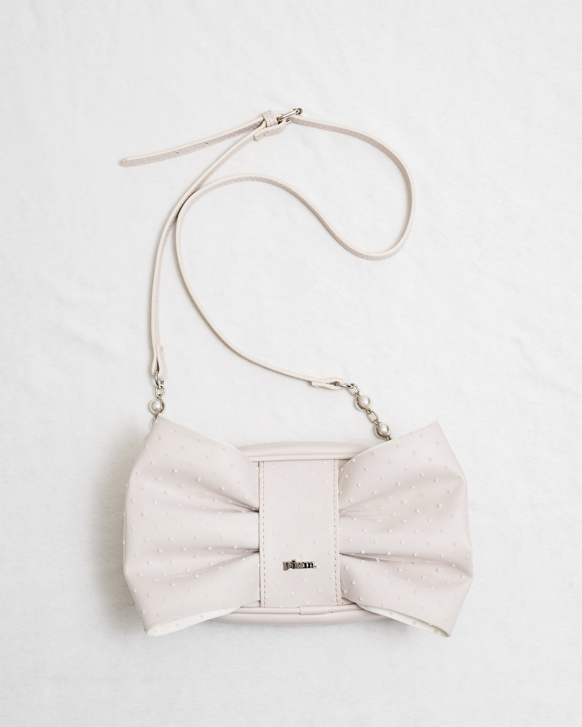 ドットチュールリボン2wayバッグ