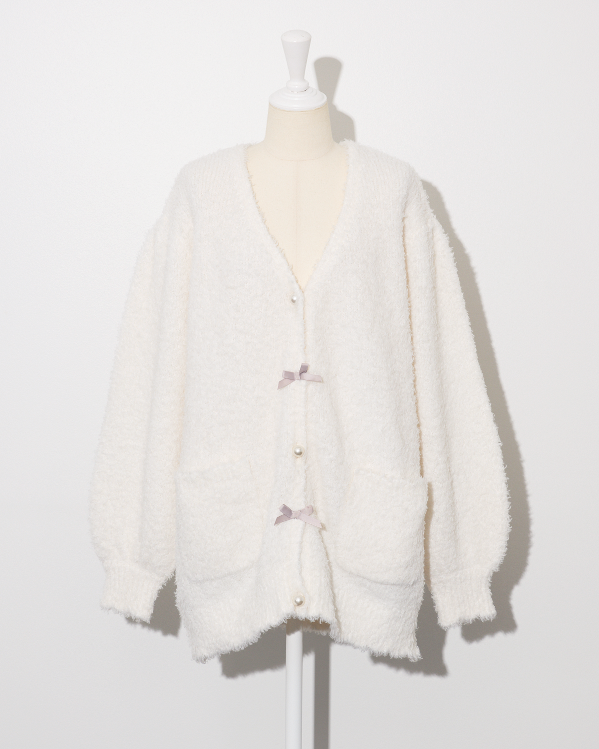 テディニットロングカーデ