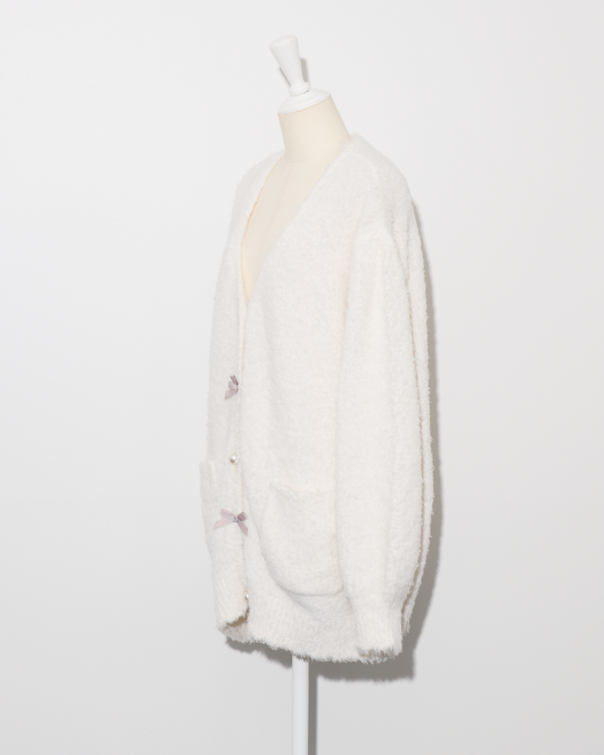 テディニットロングカーデ