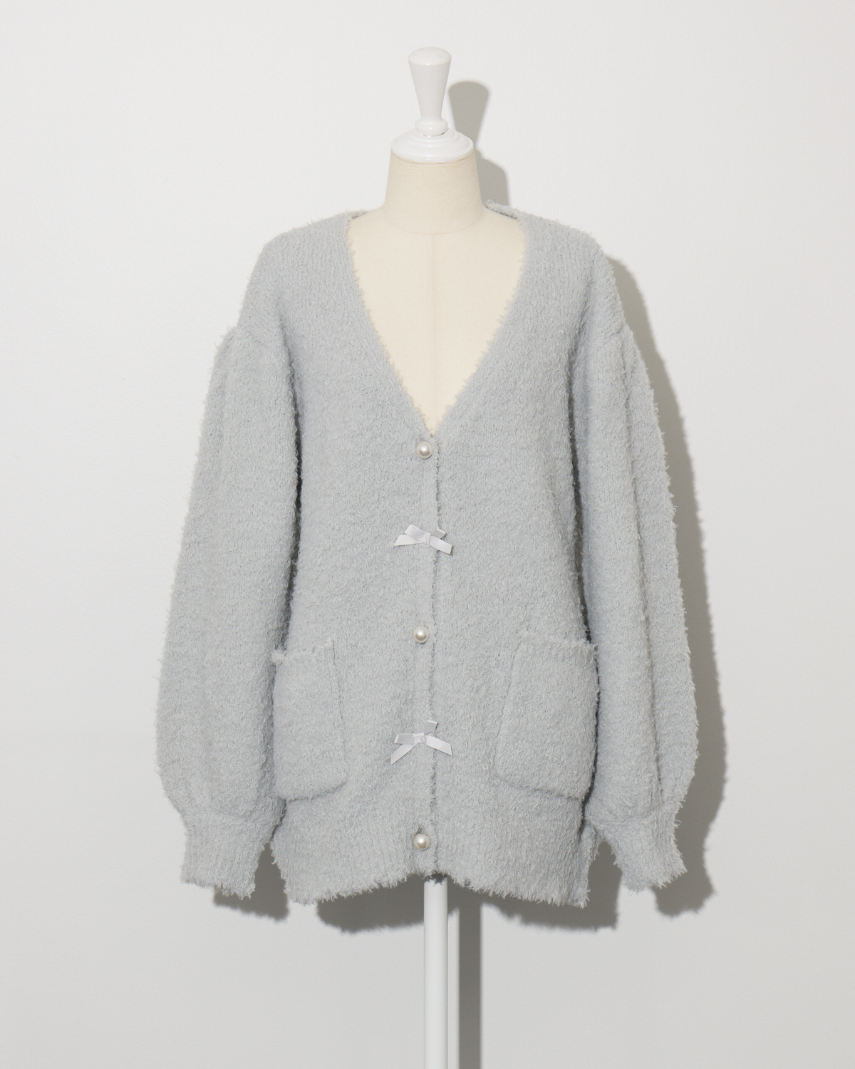 テディニットロングカーデ