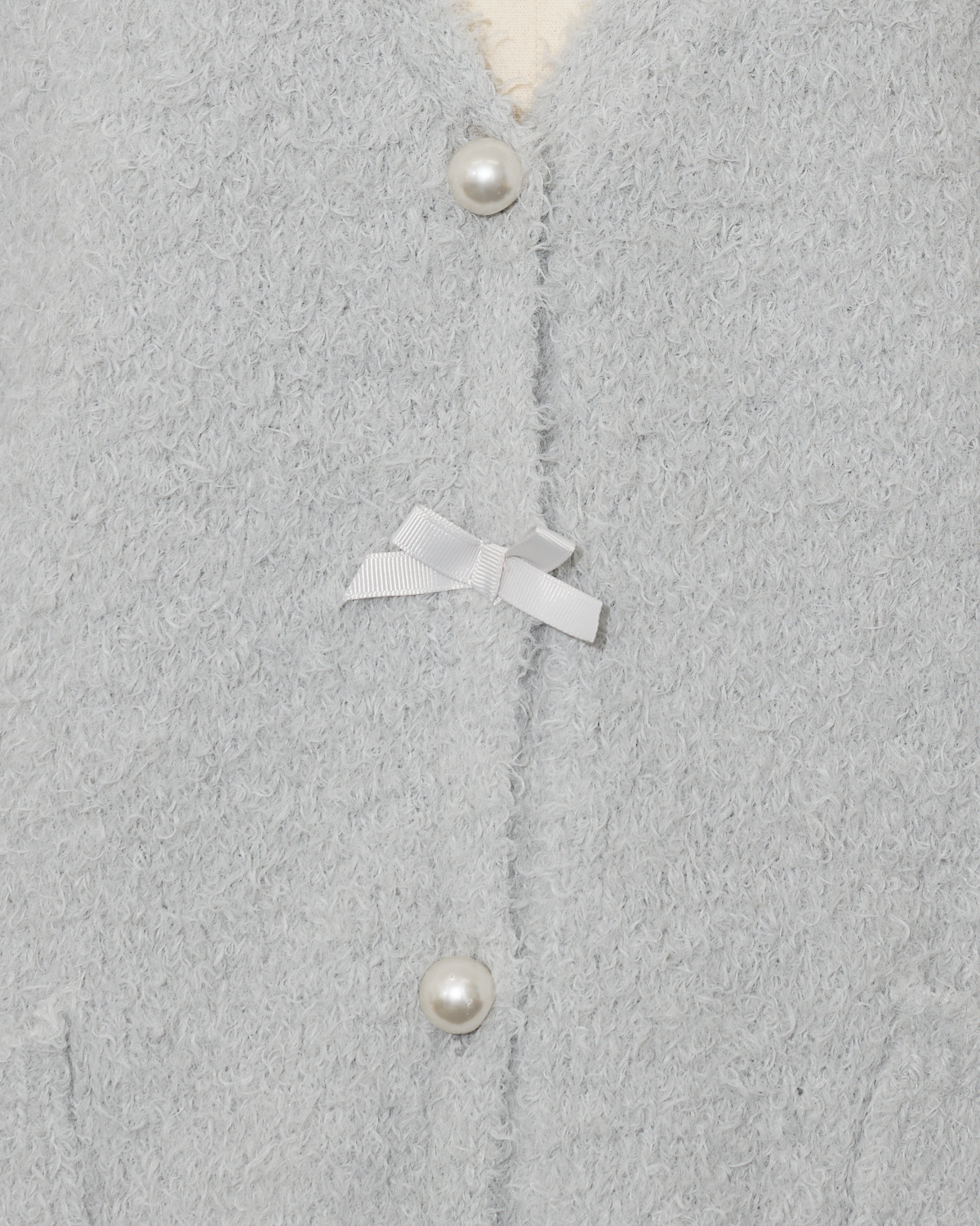 テディニットロングカーデ