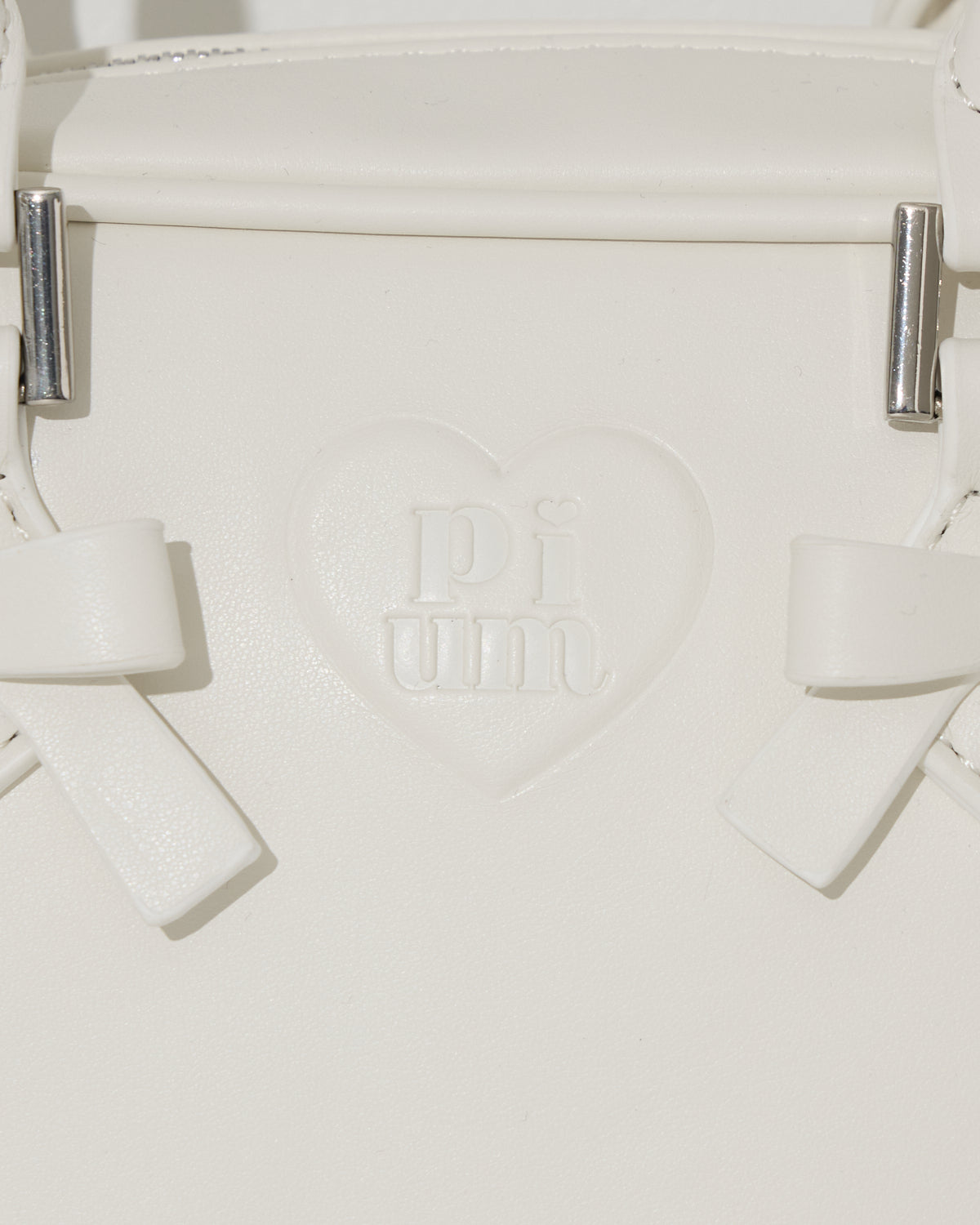 ハートポーチ付きミニリボンボストンバッグ