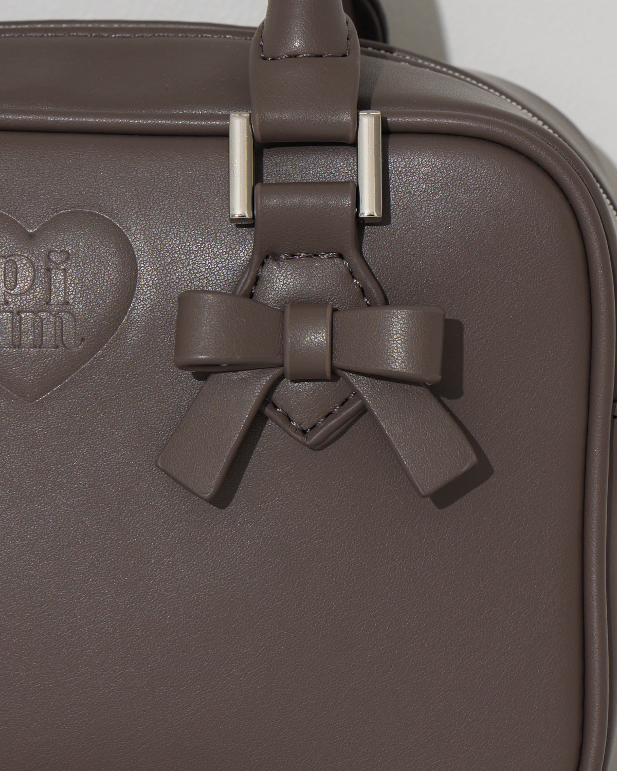 ハートポーチ付きミニリボンボストンバッグ