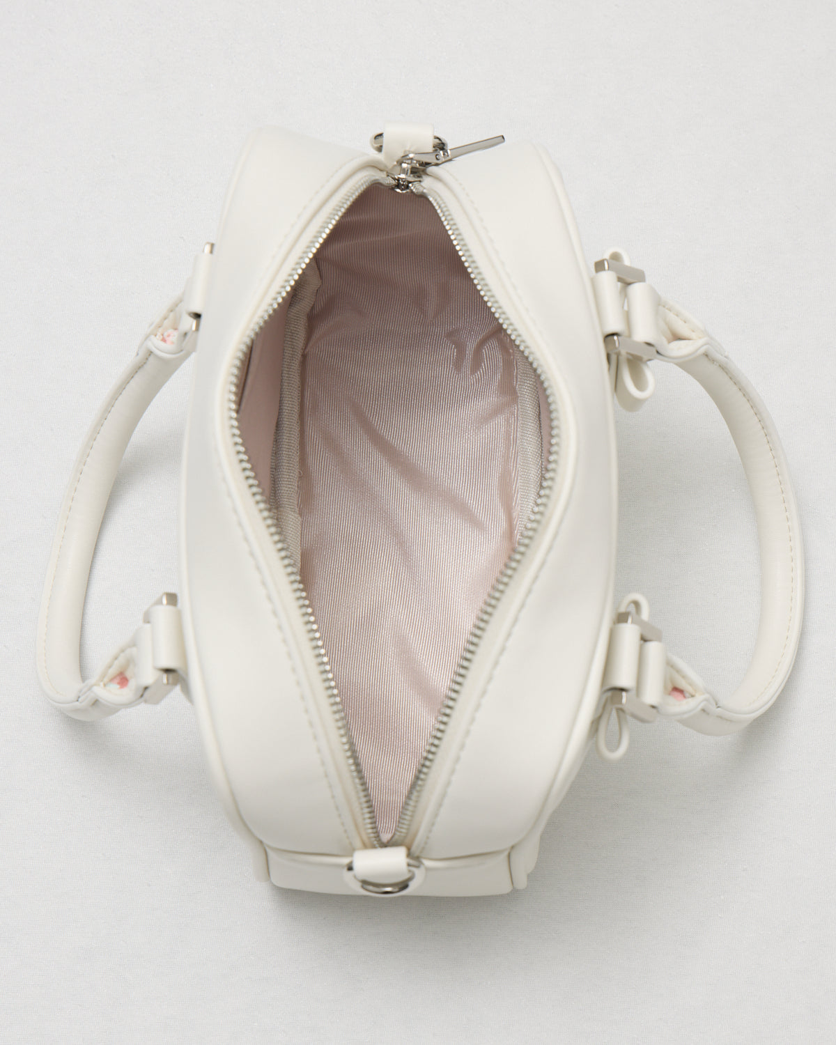 ハートポーチ付きミニリボンボストンバッグ