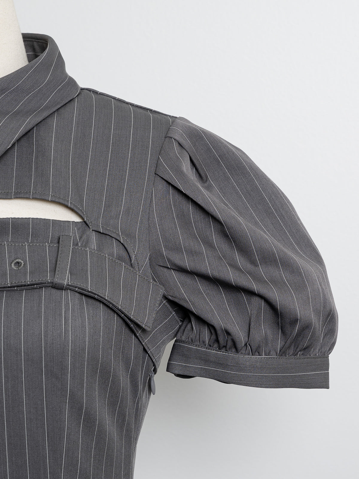 ベルトストライプワンピース