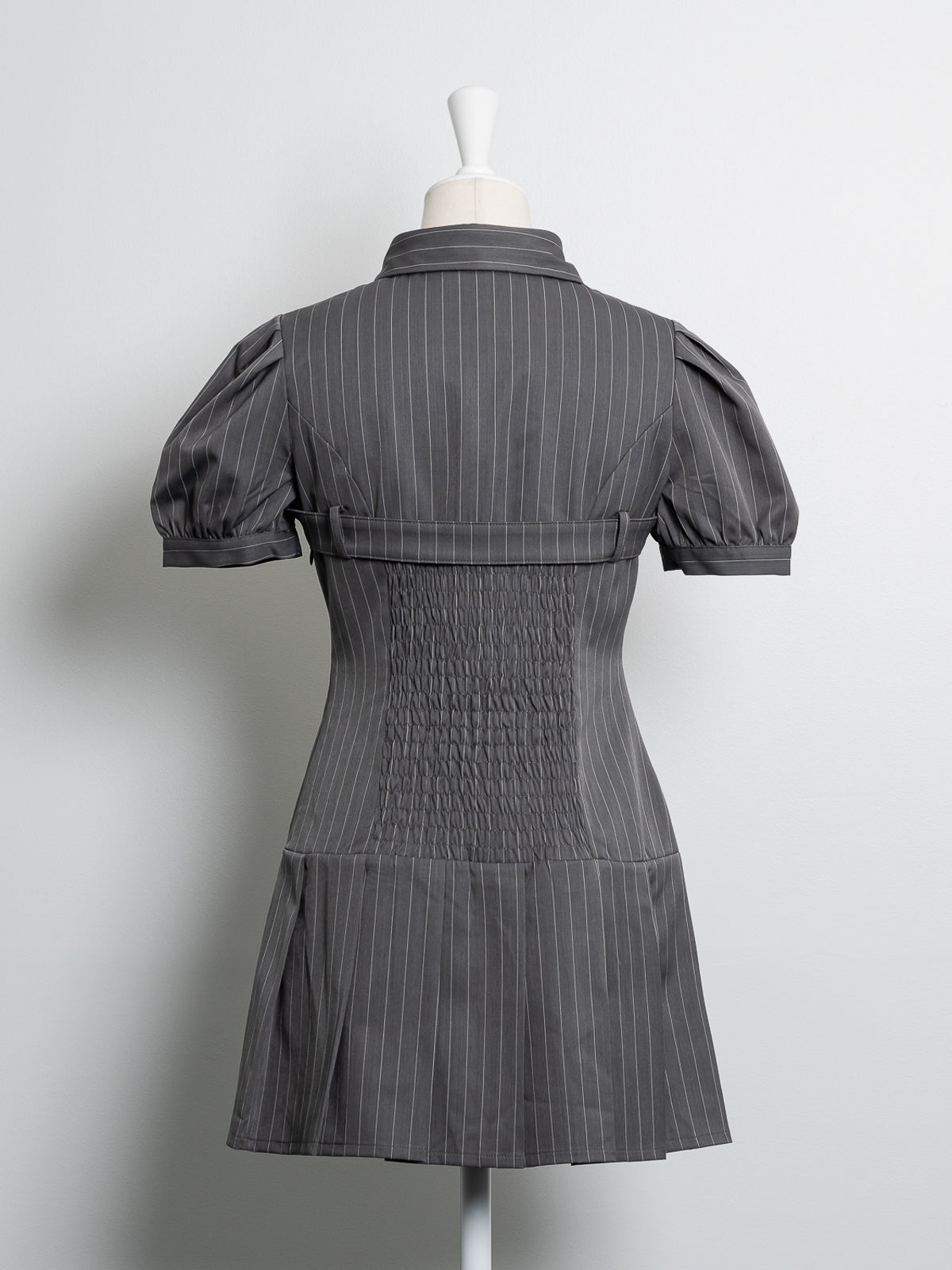 ベルトストライプワンピース