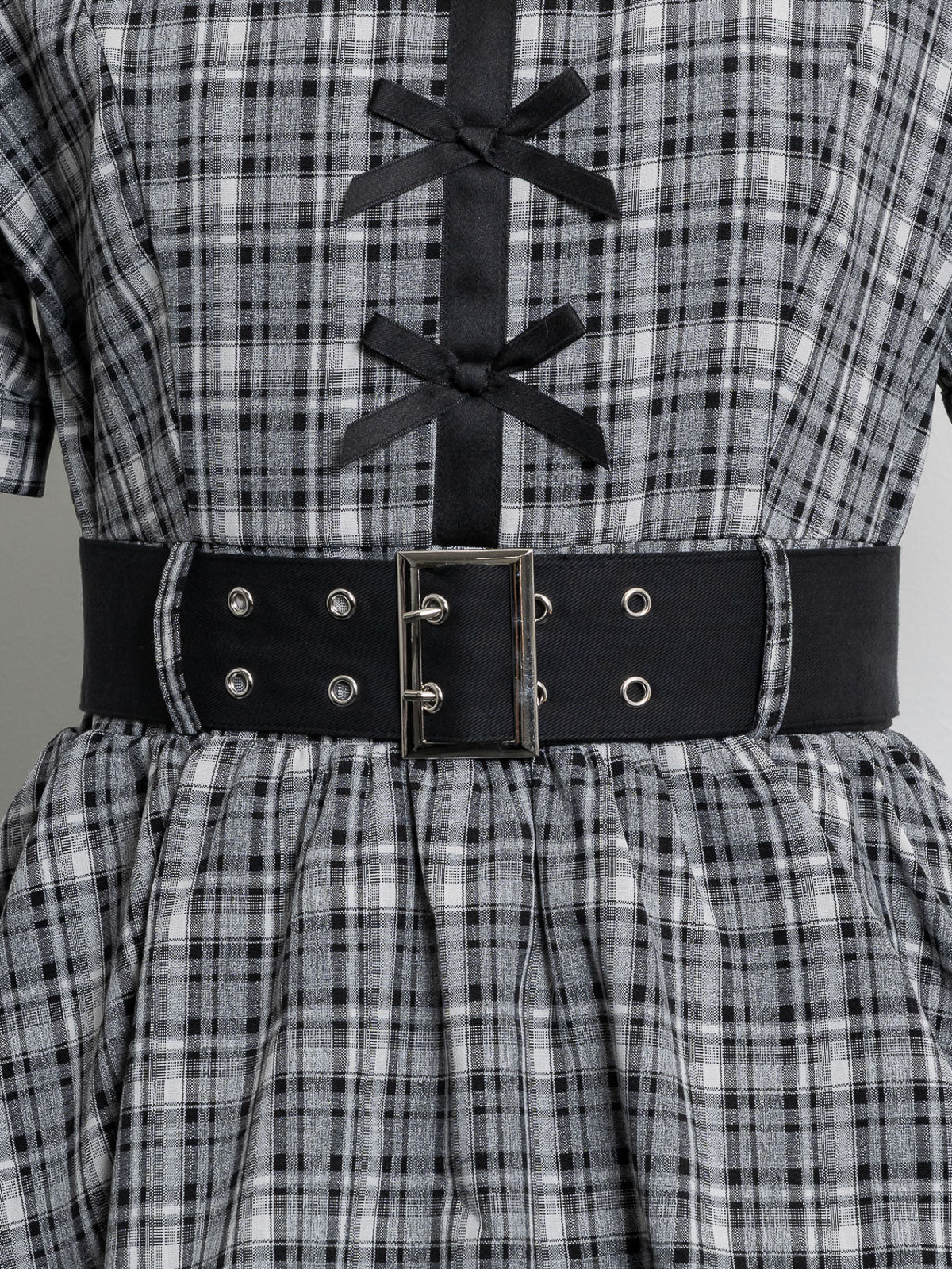 フロントリボンティアードミニワンピース