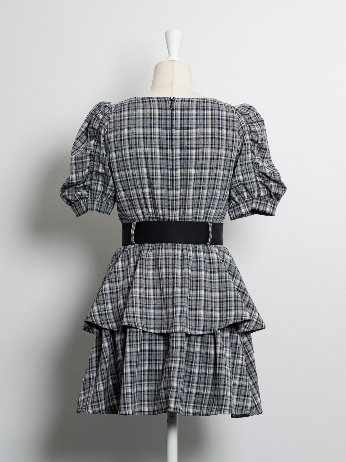 フロントリボンティアードミニワンピース