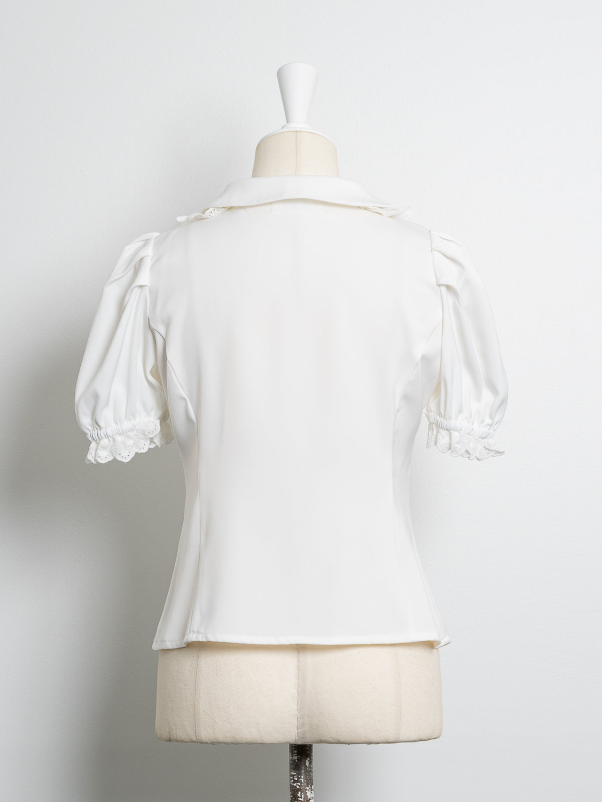 コットンレースフリルドーリーブラウス