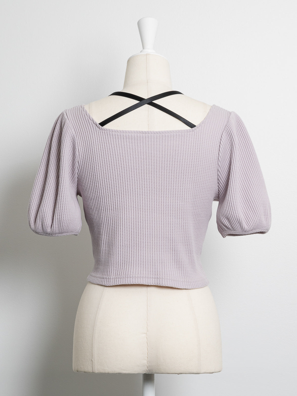 コルセットワッフルカットソー