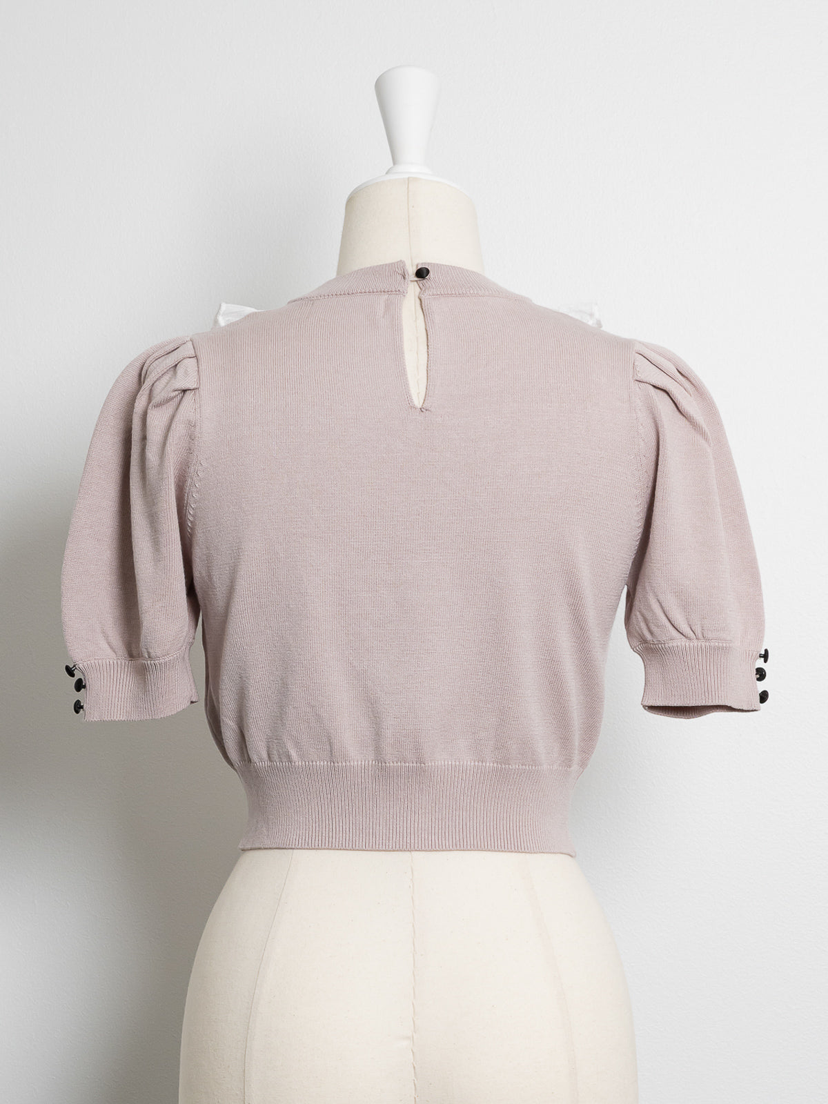 チュールフリルドーリーニットトップス