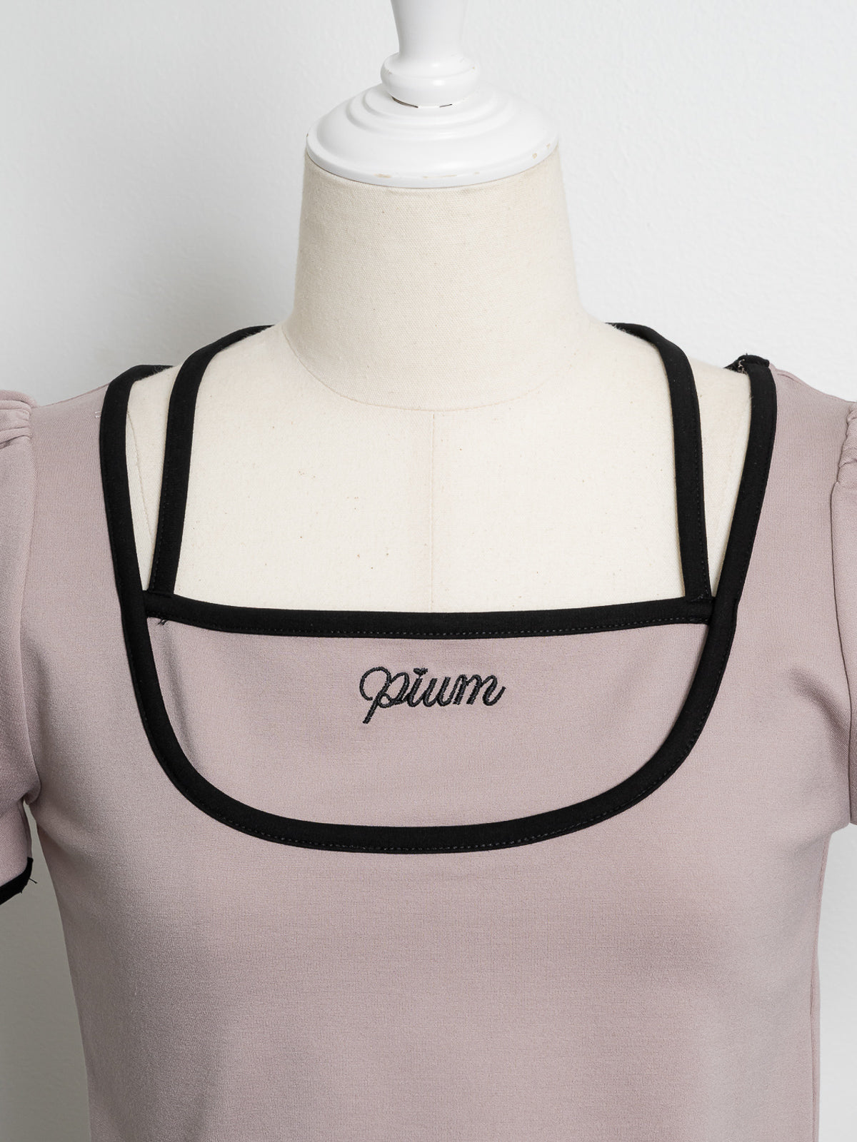 バイカラーTシャツ×タックミニスカートセット