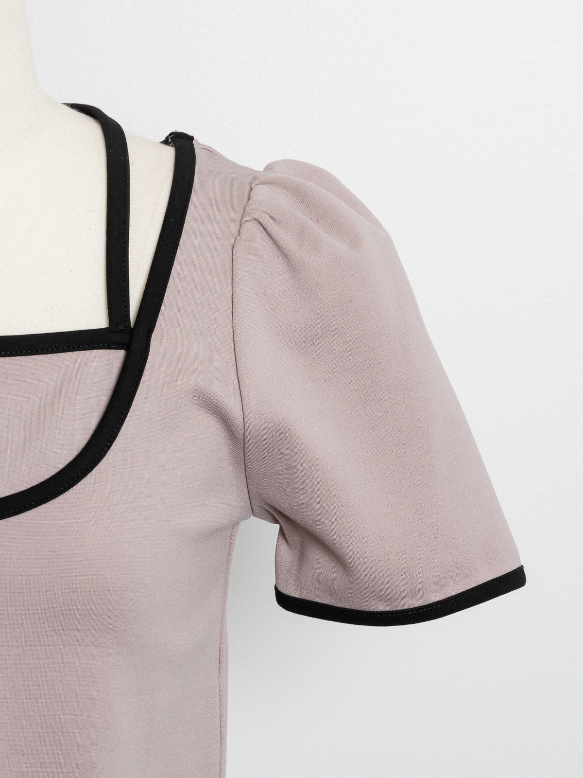 バイカラーTシャツ×タックミニスカートセット