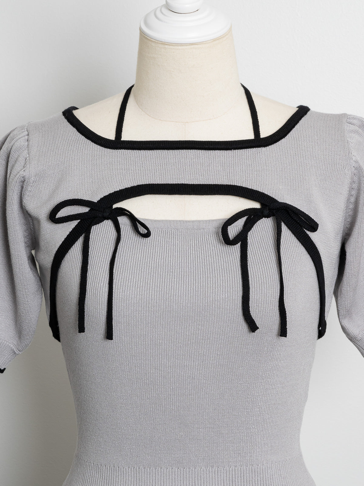 リボンテープバイカラーニットセット