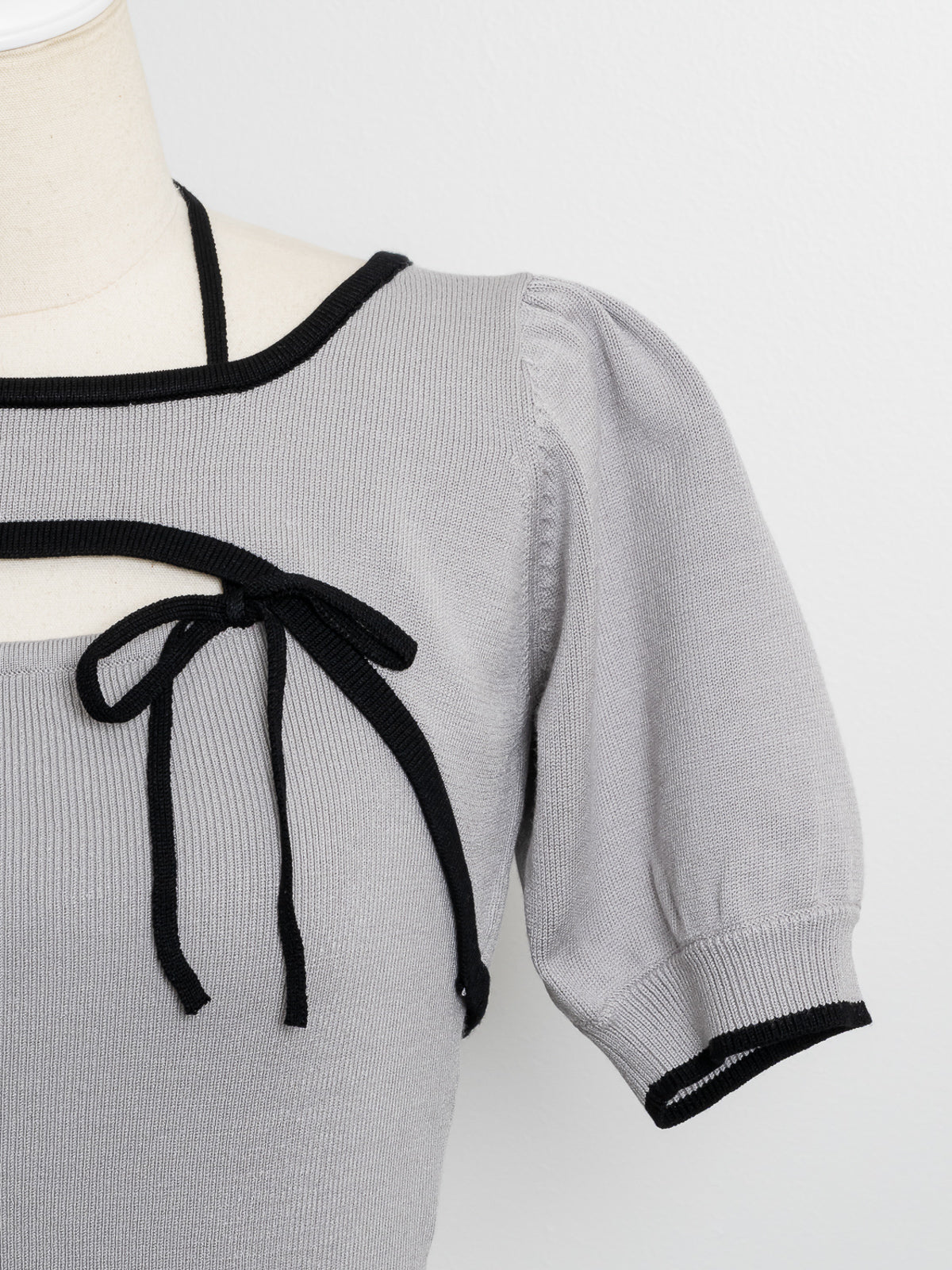 リボンテープバイカラーニットセット