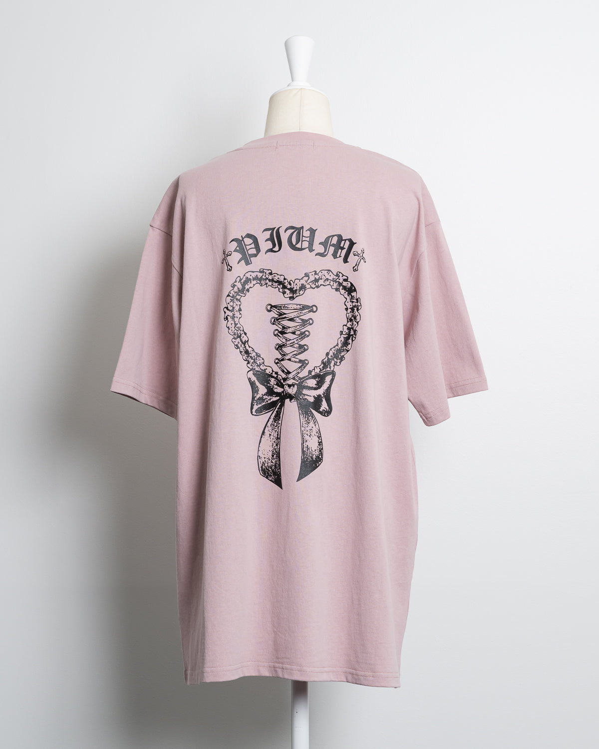 レースアップリボンオーバーサイズ半袖Tシャツ