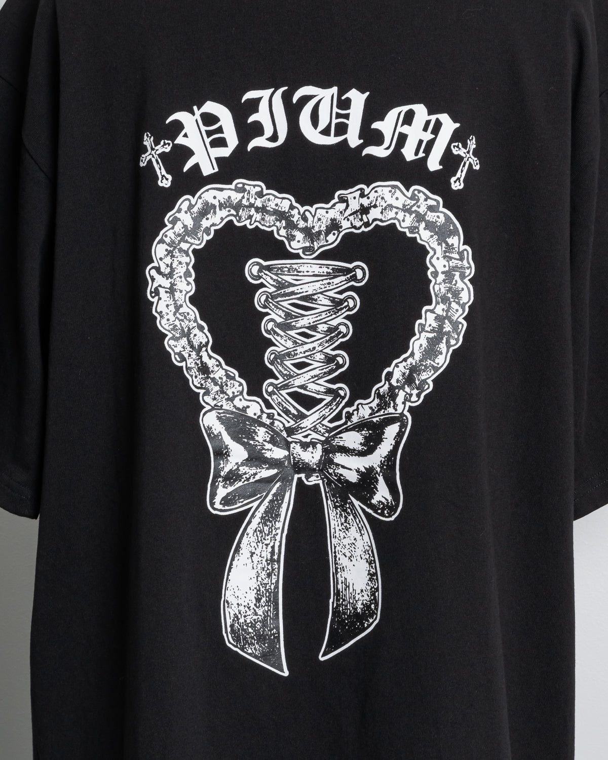 レースアップリボンオーバーサイズ半袖Tシャツ