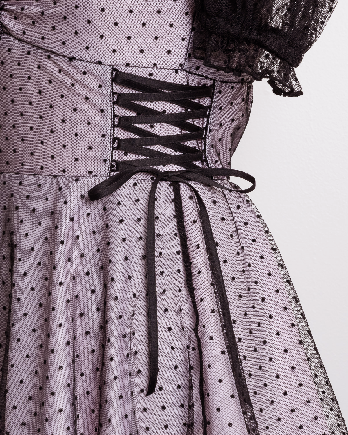 ドットチュールワンピーススイムウェア