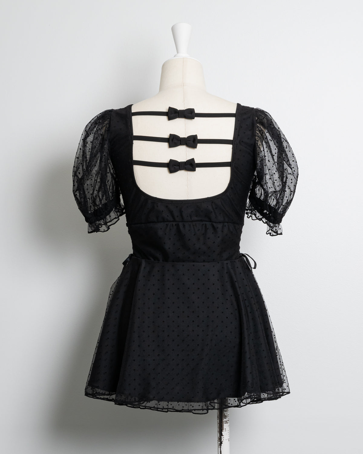 ドットチュールワンピーススイムウェア