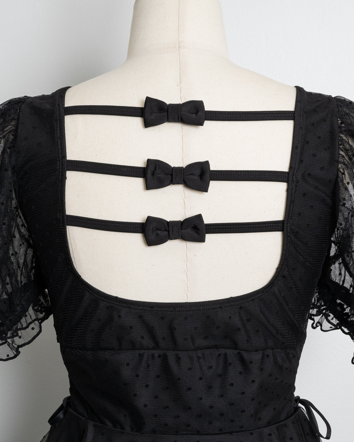 ドットチュールワンピーススイムウェア