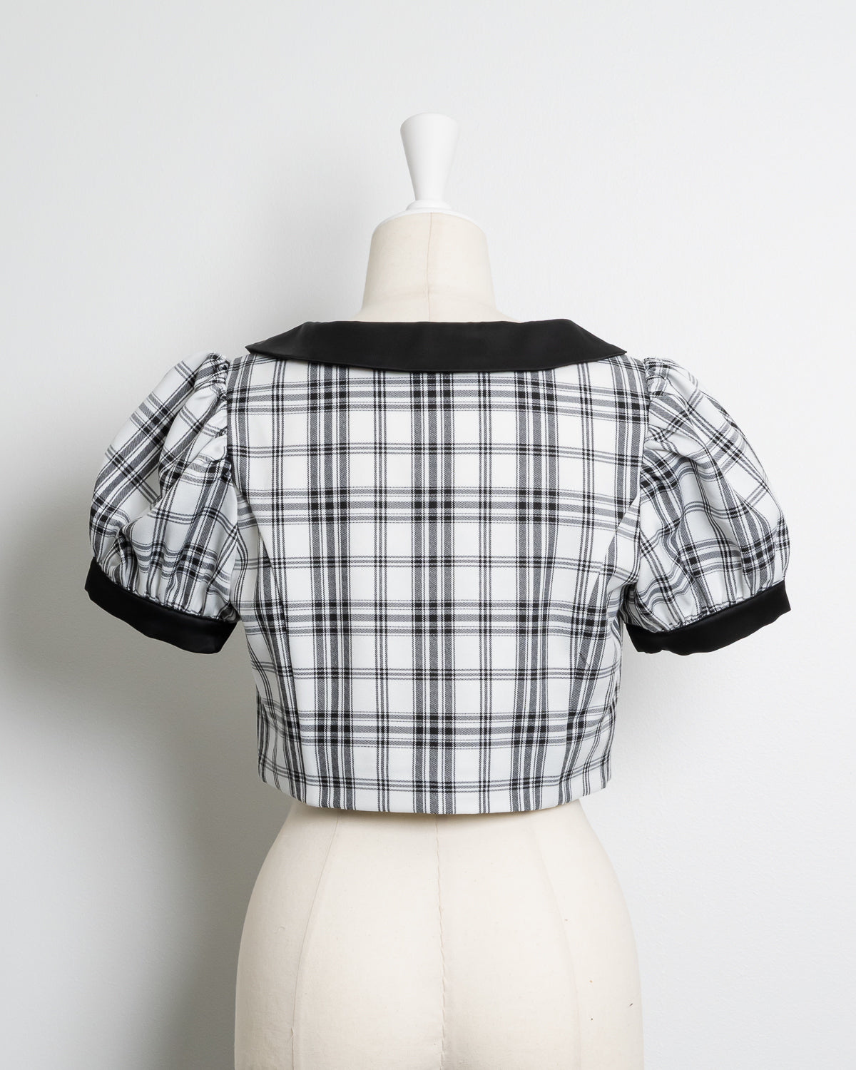 フロントファスナーバイカラートップス