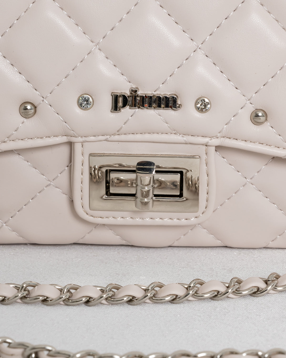 チャーム付きキルティングミニショルダー