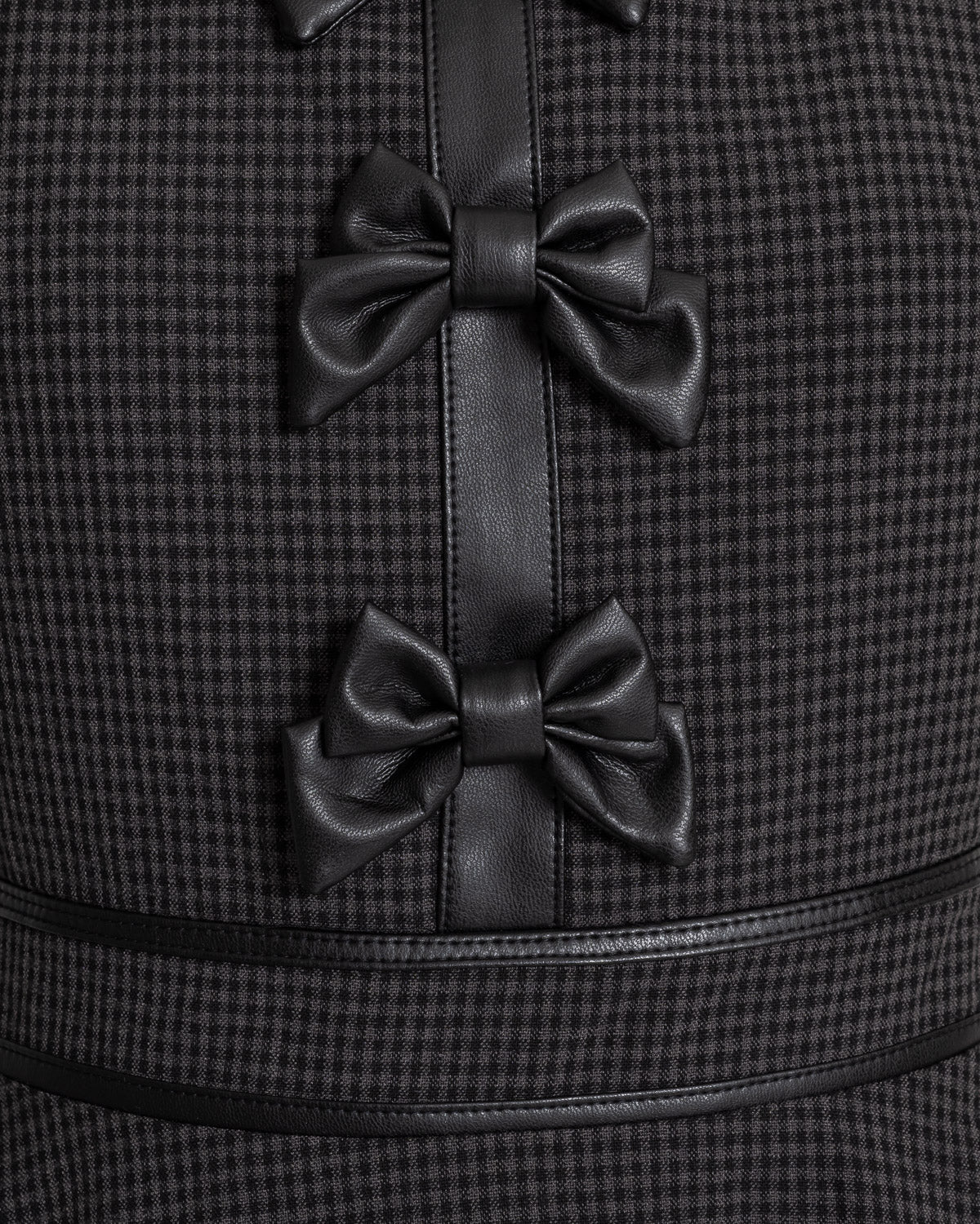 バイカラーレザーリボンセットアップ