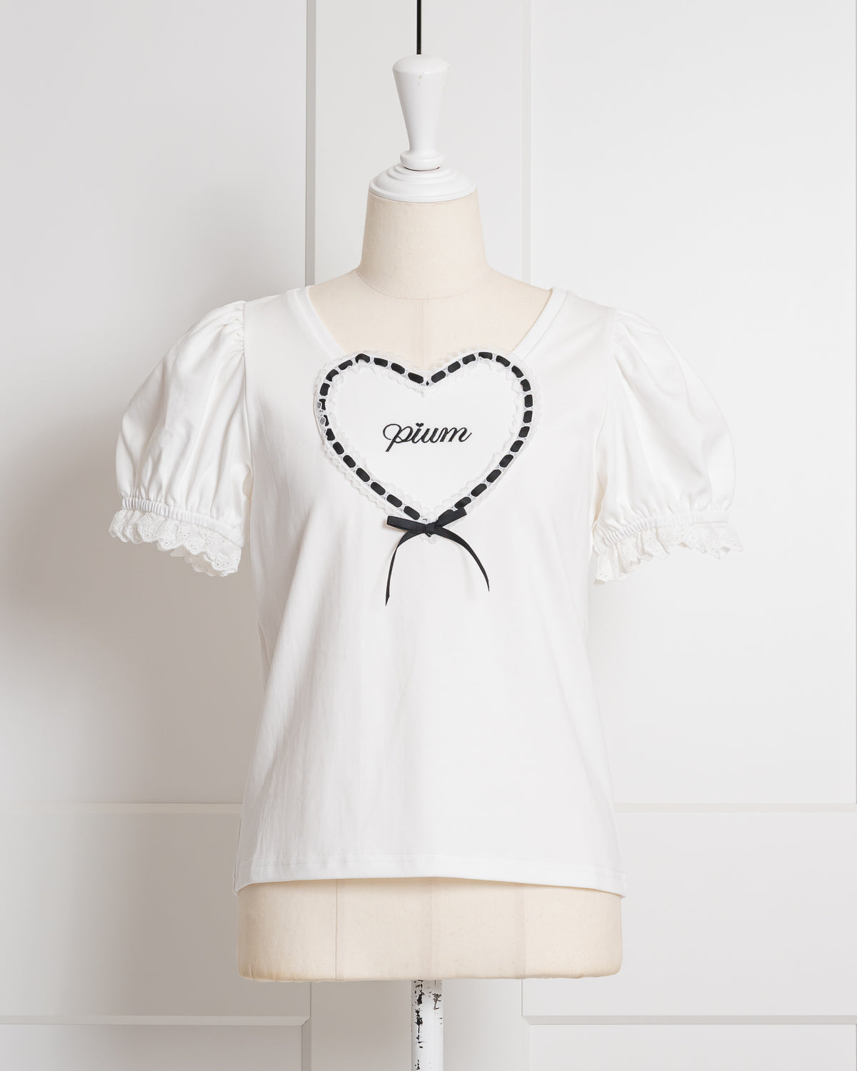 ハートレースパフスリーブTシャツ – pium
