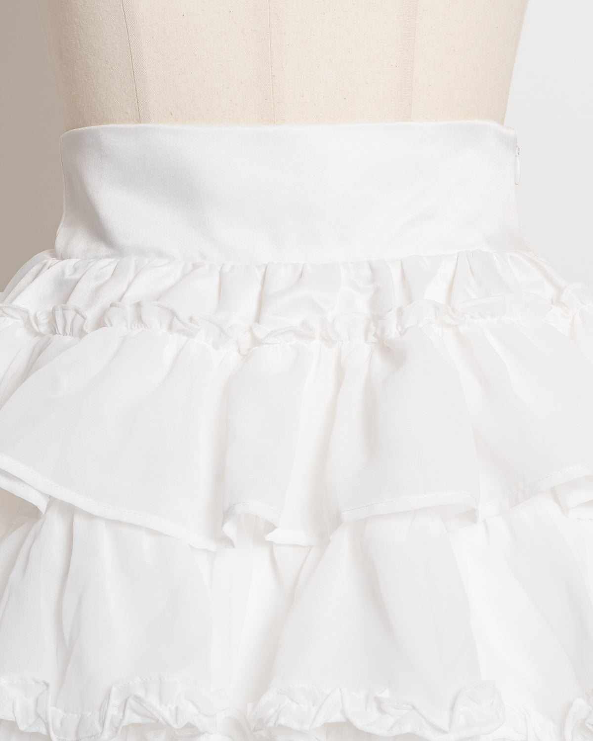 シフォンフリルティアードスカート