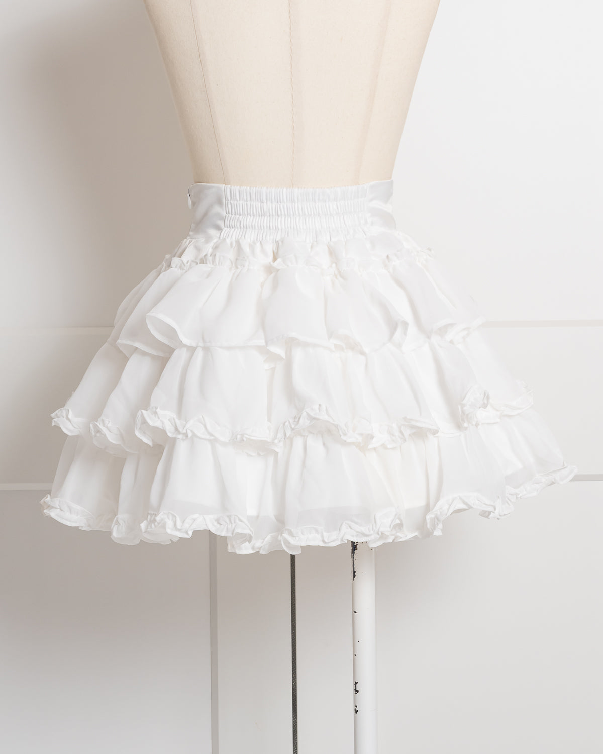 シフォンフリルティアードスカート